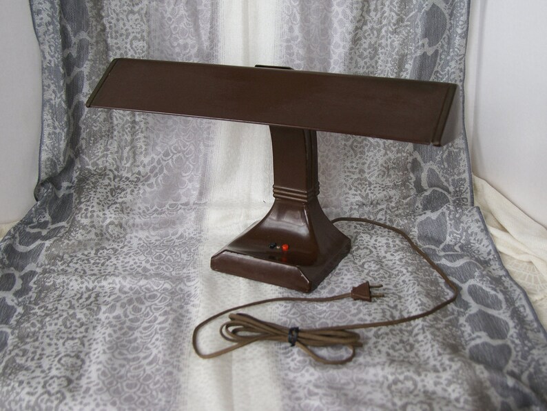 Vintage Metal Lite Master Fluorescent Desk Lamp Art Specialty Co Task Industrial Lighting Office Made In Usa