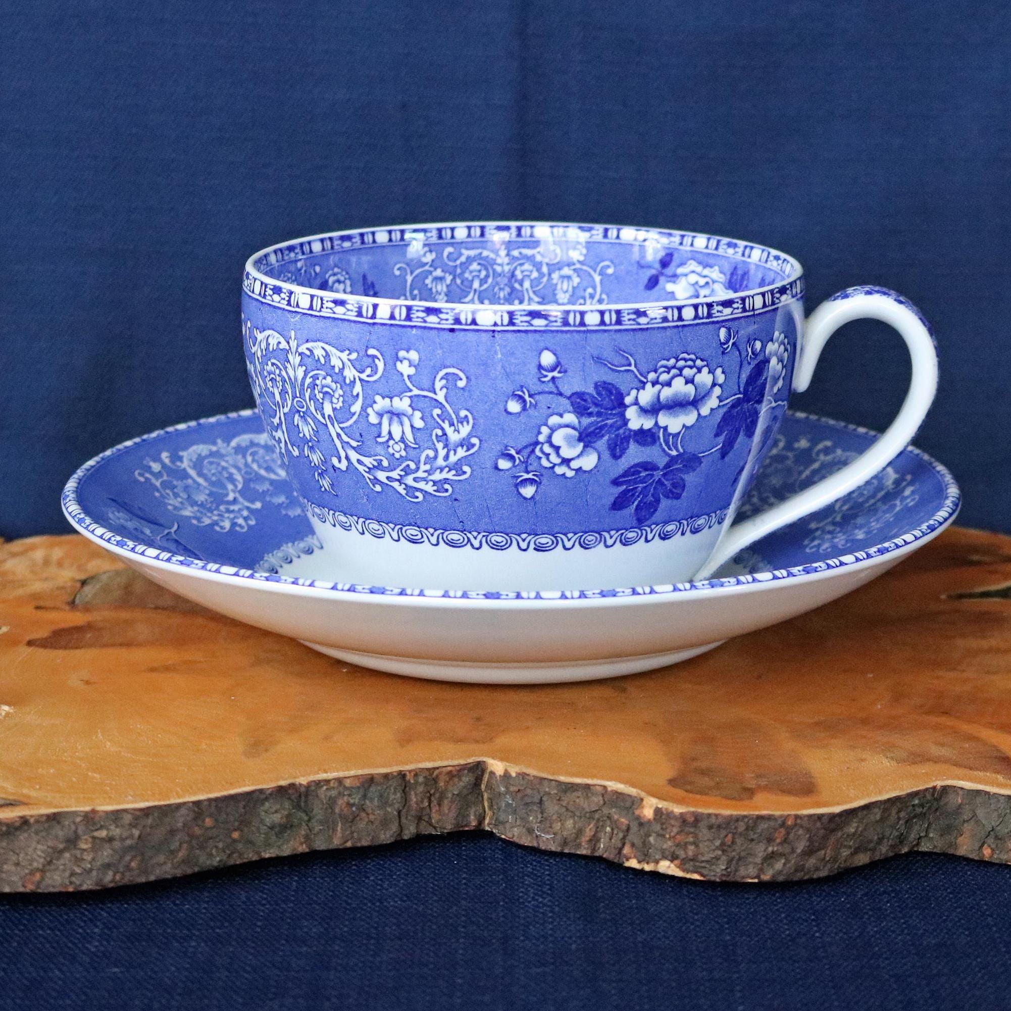 Spode Blue Room Cups and Saucers - Etsy