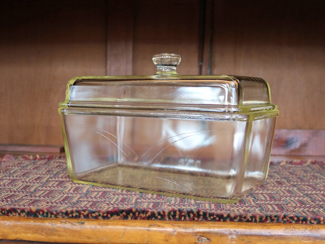 Westinghouse Clear Glass Loaf/Bread Pan with Domed Lid Etsy