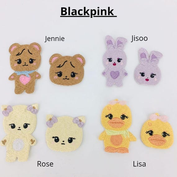 1 Piece Blackpink Character Iron On Embroidered Patch, Applique, suitable for DIY craft, backpack, sweater, fashion etc