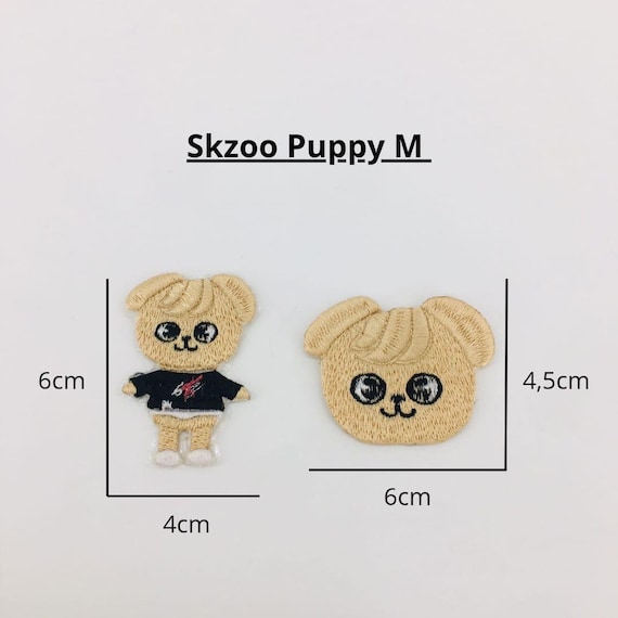 Stray Kids SKZoo (全身と頭) アイロン接着刺繍パッチ、アップリケ 1組