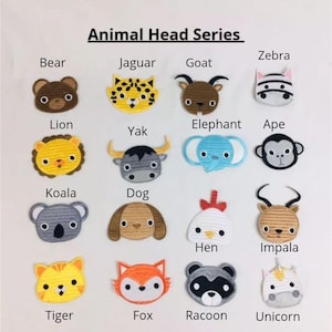 以下が含まれることがあります： カラフルな動物の頭が刺繍されたパッチ16個セット。パッチには、クマ、ライオン、シマウマ、ゾウ、コアラ、犬、ニワトリ、インパラ、トラ、キツネ、アライグマ、ユニコーンなど、さまざまな動物が描かれています。パッチは、衣服、バッグ、その他のアクセサリーに遊び心を加えるのに最適です。