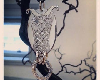 Twin Peaks Owl Necklace