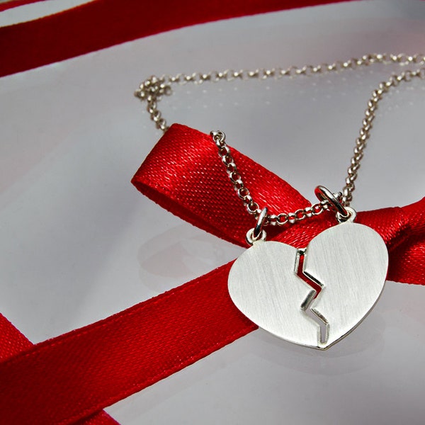 Twin Peaks Heart Necklace