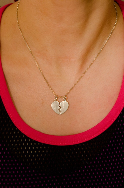 Twin Peaks Heart Necklace Etsy UK