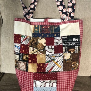 Bolso de hombro con tema de béisbol