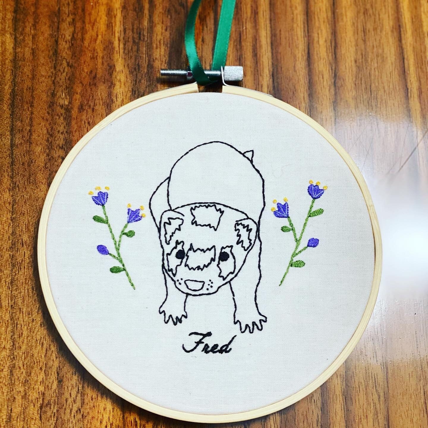 Pet Portrait Embroidery Custom Made to Order 6 Hoop - Etsy