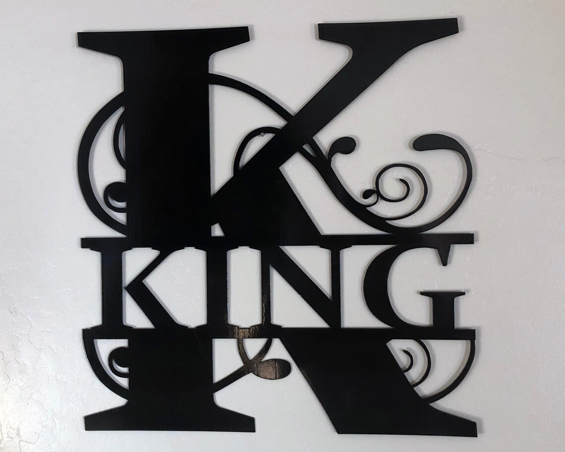 Custom Metal Letters Monogram Wall Art Stainless Steel Etsy