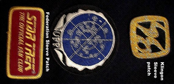 Cap Star Trek Starfleet Intelligence United Federation Glossy Black Plate Frame
