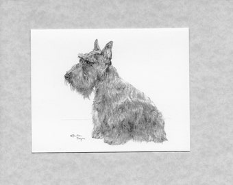 Skye Terrier Dog Zeppa Studios Fur Children Note Cards Set of 8