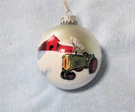 Hand painted Barn Ornament