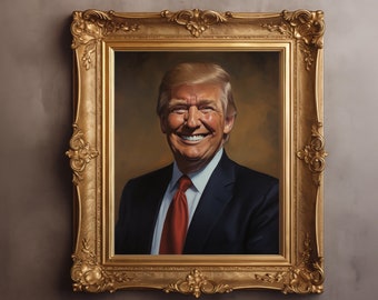 Donald Trump Presidentieel portret Jolly President Collection Wall Art Decor Poster Print