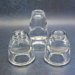 Cristal D&#39;Arques Candle Holders - 3 pieces