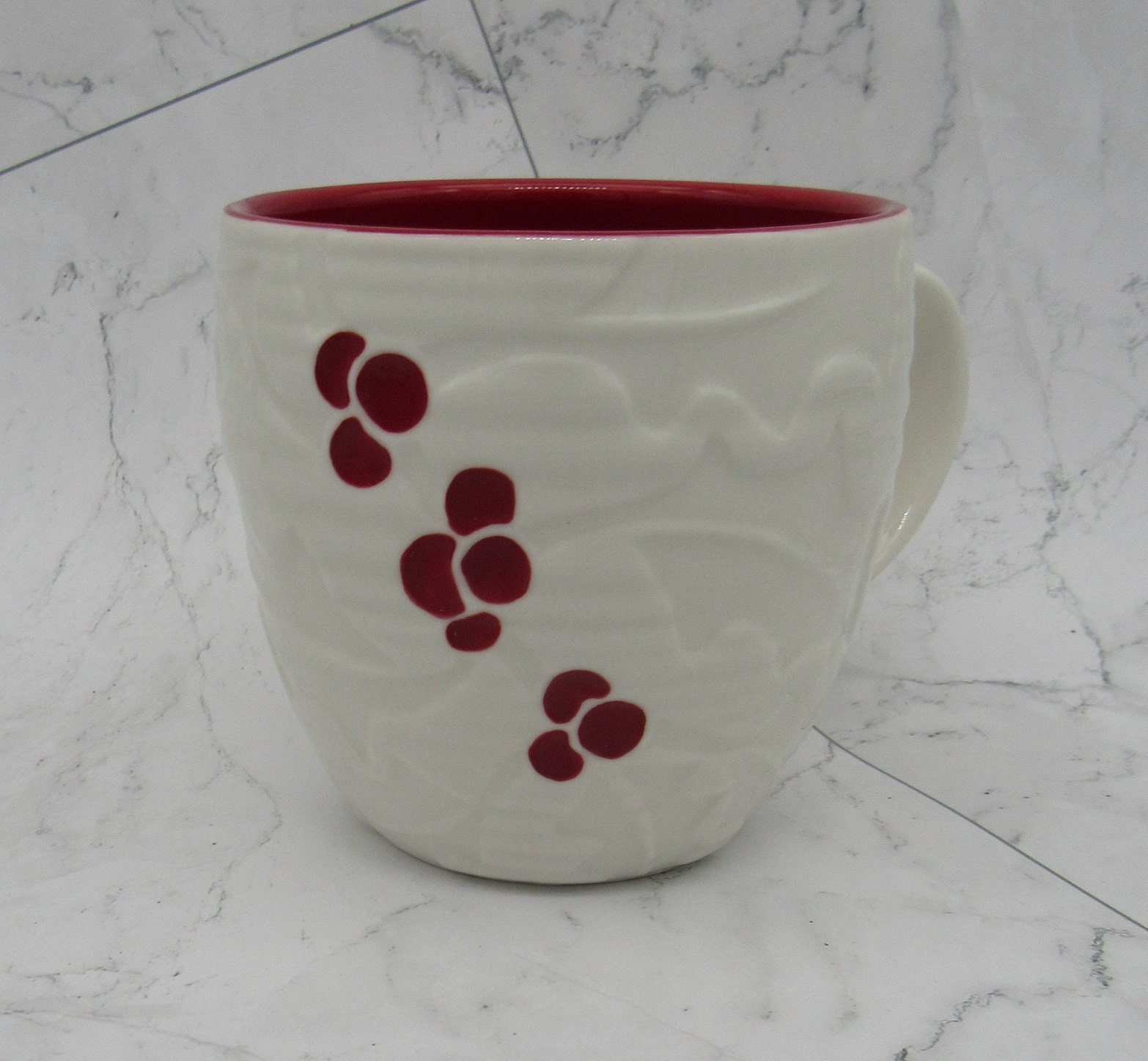 NWT Starbucks 2023 Ceramic Snow Drop Mug 8 Oz Travel Mug With Lid SKU  011140406 Spring Birthday Gift 
