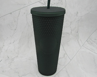 Starbucks Black Matte Diamond Studded Tumbler | 24oz / 710ml | Twist Lid &  Straw | Discontinued Cold Cup - Etsy