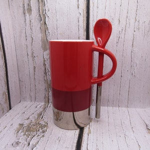 Starbucks Verismo mug with spoon, Red