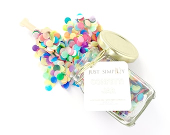 CONFETTI JAR, Birthday Party, First Birthday, Party Decoration, Party Confetti, Mini Confetti, Confetti Toss