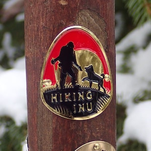 Hiking Staff Medallion- Hiking Inu