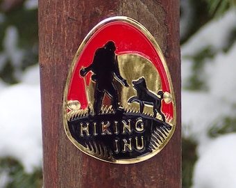 Hiking Staff Medallion- Hiking Inu