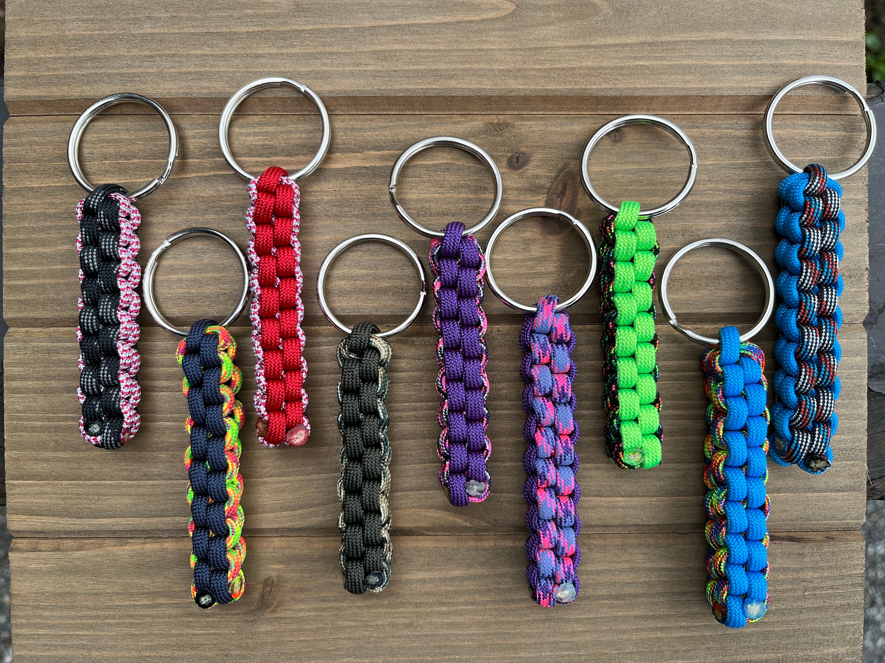 Paracord Keychain, Box Knot/crown Sinnet (various Color