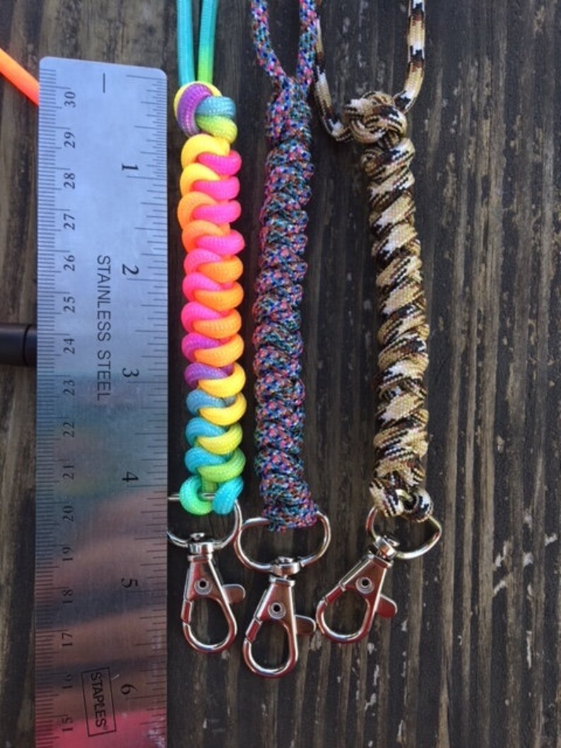 Paracord Lanyard/badge Holder Etsy