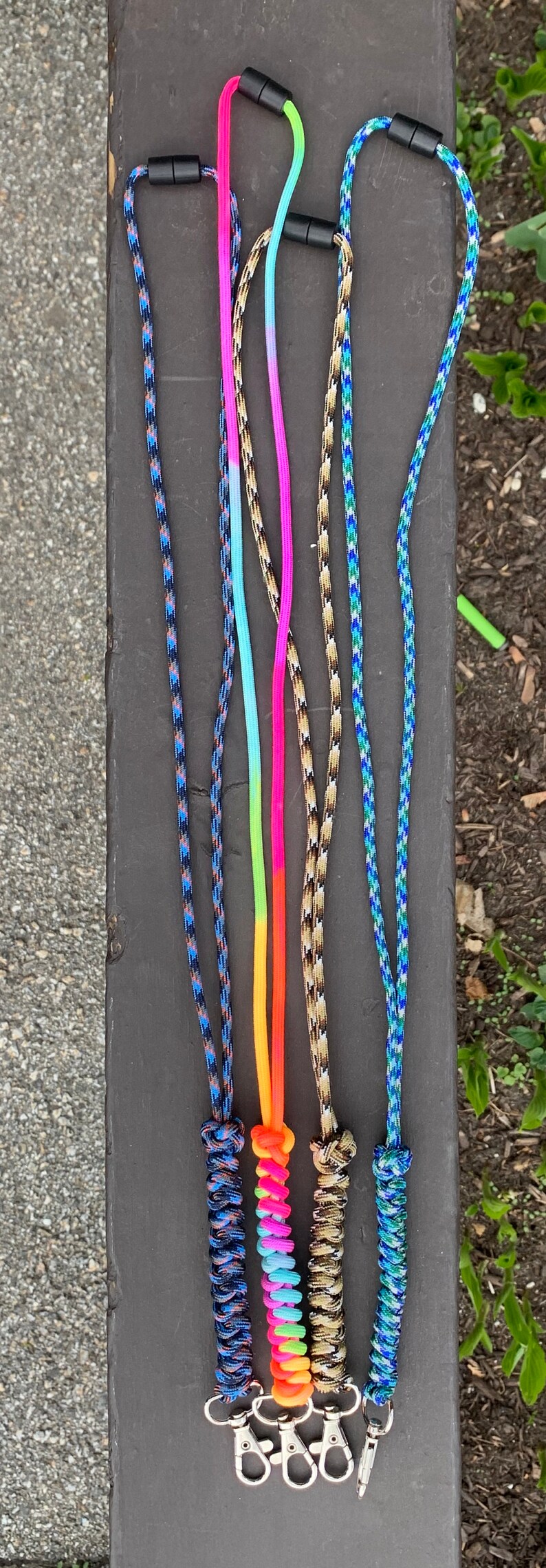 Paracord Lanyard/badge Holder Etsy