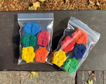 Owl Crayons, Set of 5 (Great for Party Favors and Stocking Stuffers!)