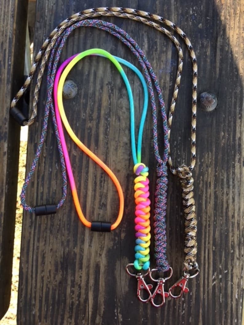 Paracord Lanyard/badge Holder Etsy
