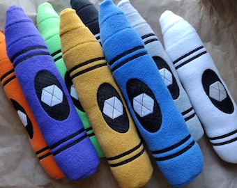 Titan crayon plushies