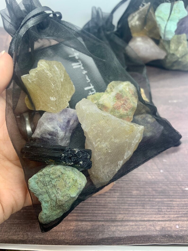 HEALING Crystal Sachet Set - Etsy