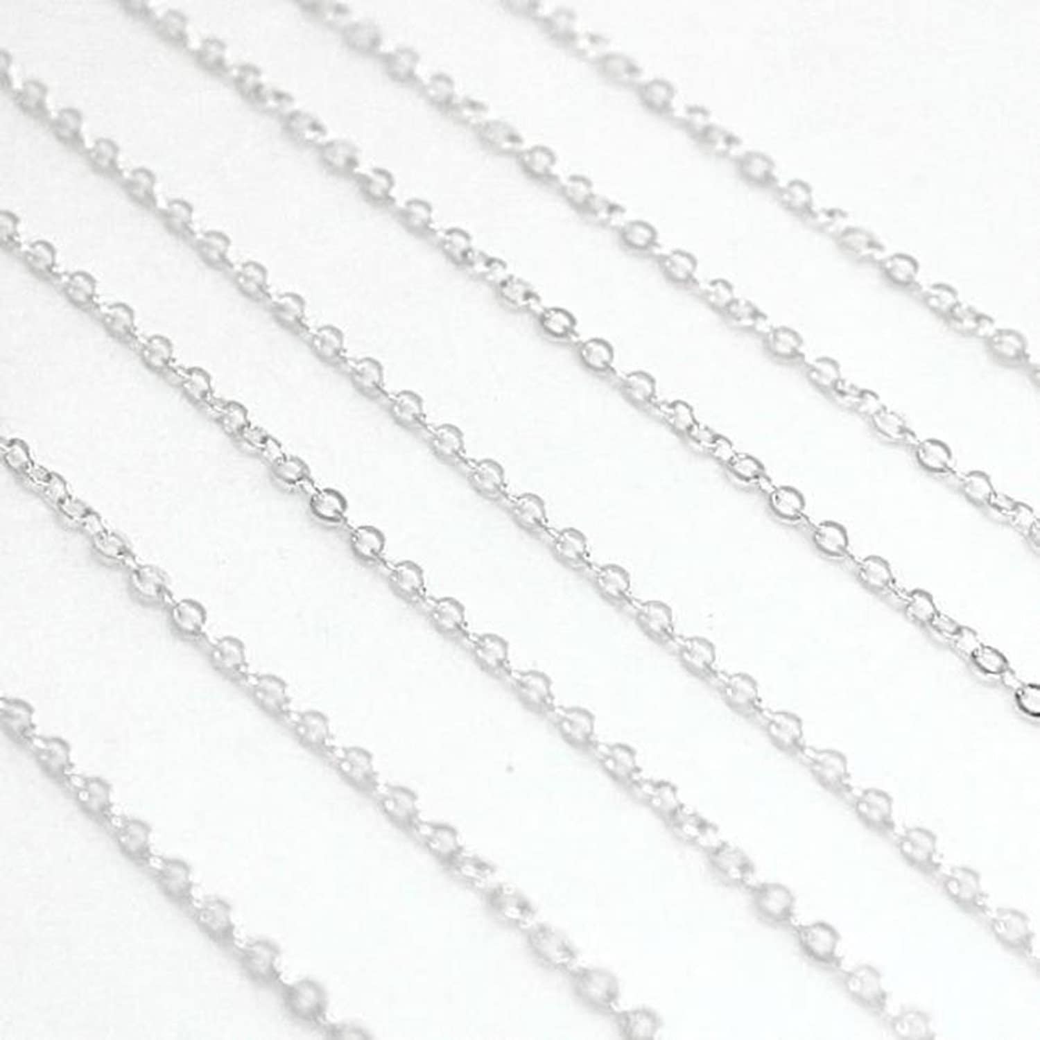 925 Sterling Silver Flat Cable Chain, 20 In, Gold-plated | Online Sales - Foto 2