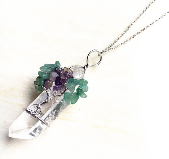 Collana In Argento Sterling 925 Naturale Con 7 Chakra - Foto 3