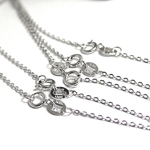 925 Sterling Silver Ball Chain Necklaces 18 Inches, Bulk 5 Finished Chain  Link Necklaces, Round Cable Chain Necklace , Wholesale Chains 