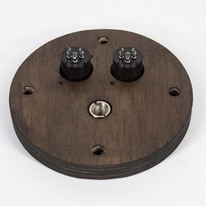 Base Madera Cabeza Binaural tripode / stand microfono imagen 3