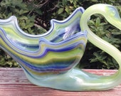 perfect shape vintage murano handmade glass swan bowl dish planter from the 60 39 s