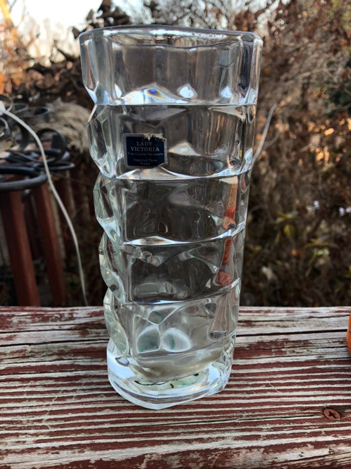 Lady Victoria Fine Crystal Stemware Vase Etsy