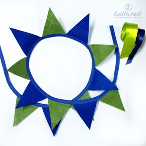 Wimpelkette für Schultüten oder als Dekoration mit Schrägband Wimpel Girlande Bild 9
