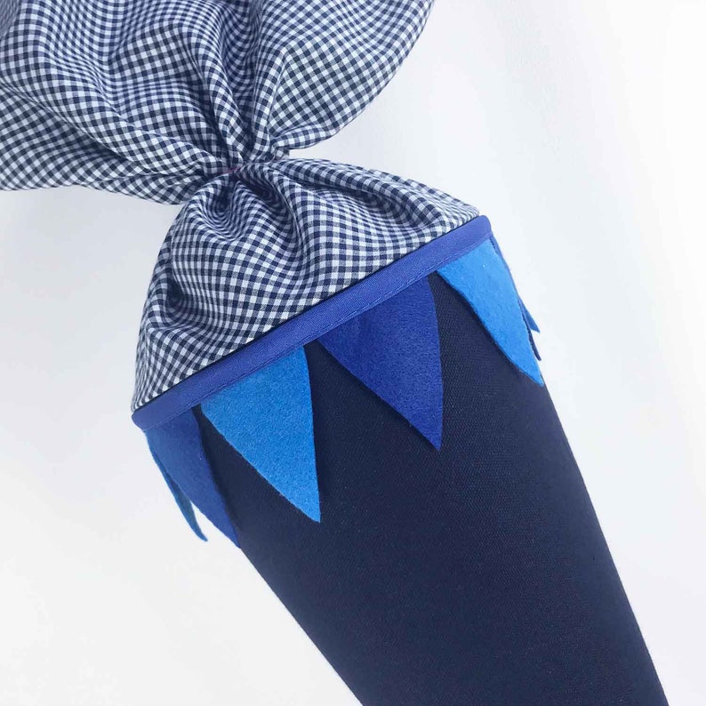 Wimpelkette für Schultüten oder als Dekoration mit Schrägband Wimpel Girlande Bild 4