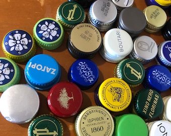 Metal bottle caps multicolour