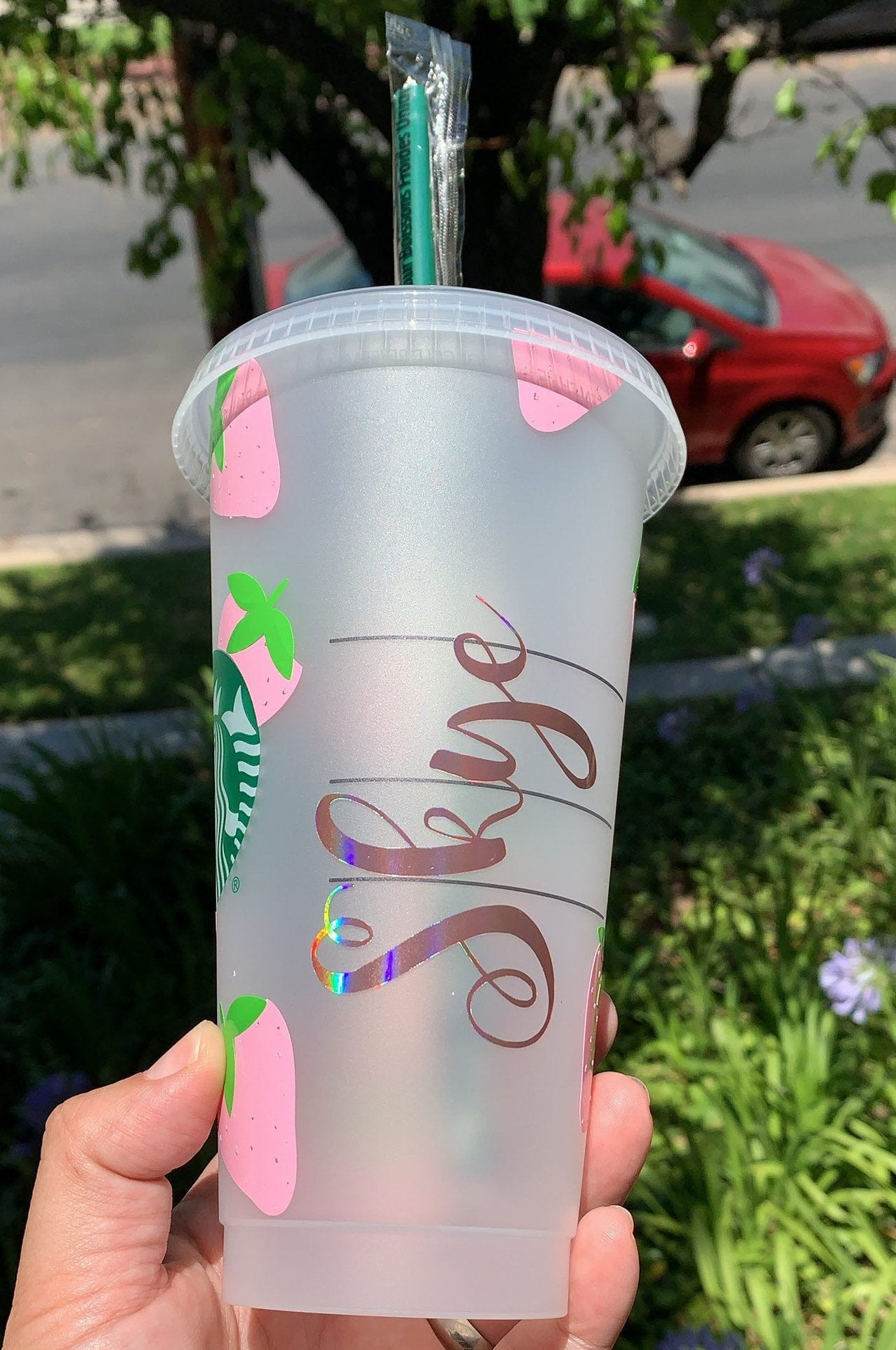 Custom Vinyl Decals for Starbucks Cups or Other Cups Tumblers 