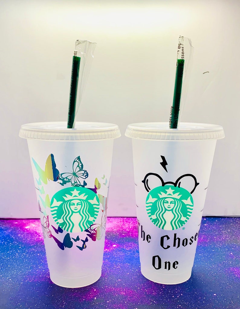 Custom Vinyl Decals for Starbucks Cups or Other Cups Tumblers Etsy