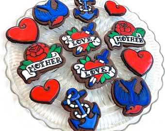 Tattooed Mom Chocolate Sugar Cookies-SHIPPING NOT AVAILABLE!