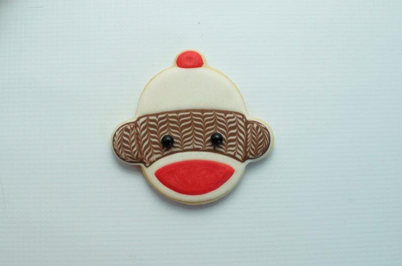 SHIPPING in CALIFORNIA ONLY Sock Monkey Sugar Cookies image 2