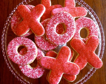 A Dozen Hugs and Kisses Cookies-SHIPPING NOT AVAILABLE!