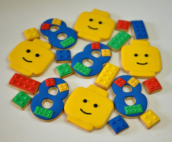 Building Block Birthday Cookies