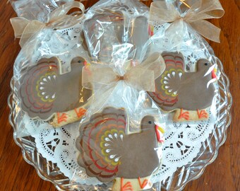 PICK UP ONLY! 4 Thanksgiving Turkey Cookie Favors