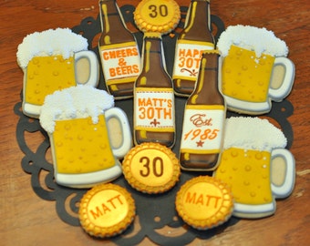 Beer Themed Cookies-SHIPPING NOT AVAILABLE!