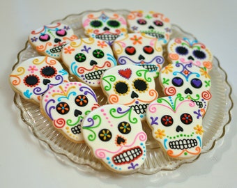 SHIPPING in CALIFORNIA ONLY! Day of the Dead Sugar Skull Cookies