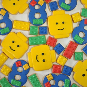 SHIPPING in CALIFORNIA ONLY Building Block Birthday Cookies image 3