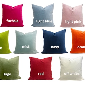 Solid Velvet Pillow Cover image 1